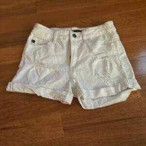 White Jean Short